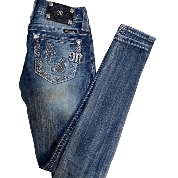 Miss Me Denim - Miss Me Blue Skinny Jeans 25